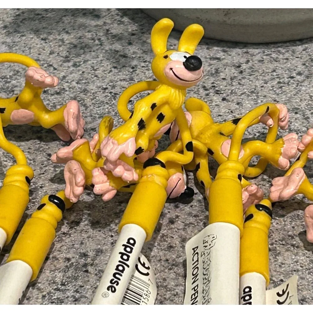 Marsupilami Action Pencils Disney Applause Inc. Yellow Figurine Top Set Lot 11